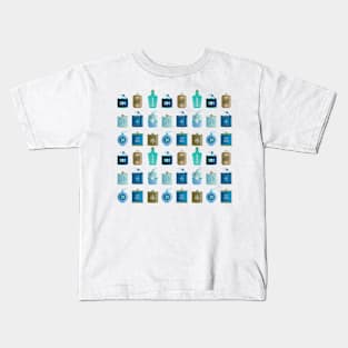 flasks blue Kids T-Shirt